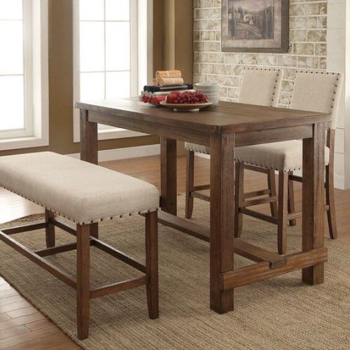 Jaxon 5 Piece Extension Counter Sets With Wood Stools (Photo 8 of 20)