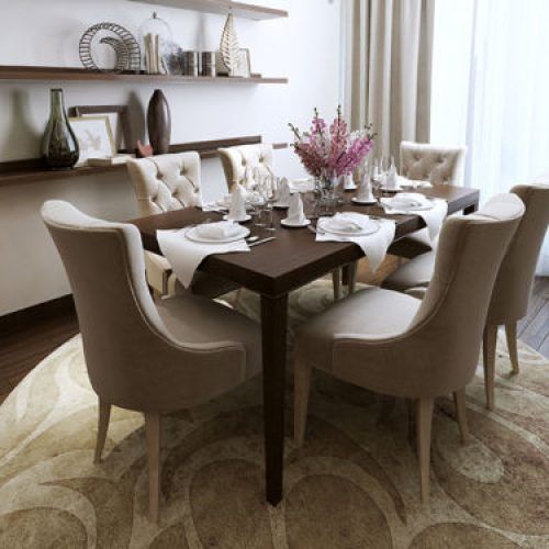 Fabric Dining Room Chairs (Photo 2 of 20)