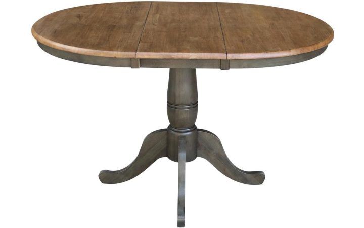 Top 20 of Monogram 48'' Solid Oak Pedestal Dining Tables