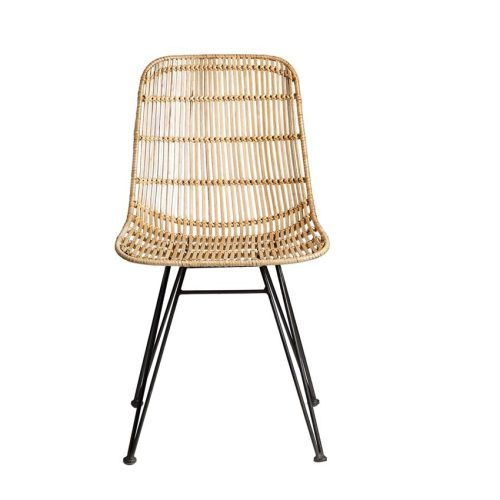 Natural Rattan Metal Chairs (Photo 9 of 20)