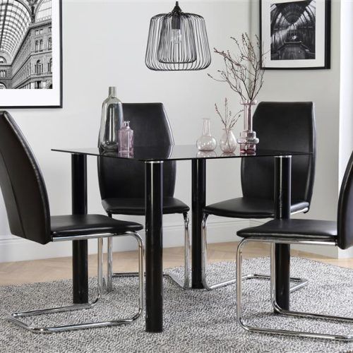 Square Black Glass Dining Tables (Photo 8 of 20)
