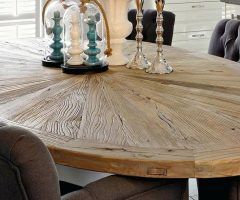 20 Inspirations Oval Reclaimed Wood Dining Tables