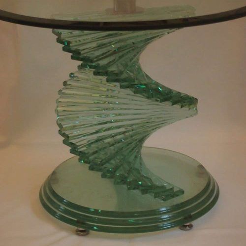 Spiral Glass Coffee Table (Photo 4 of 20)
