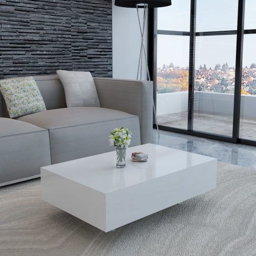 Square High-Gloss Coffee Tables (Photo 16 of 20)