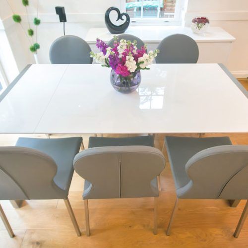 White 8 Seater Dining Tables (Photo 5 of 20)