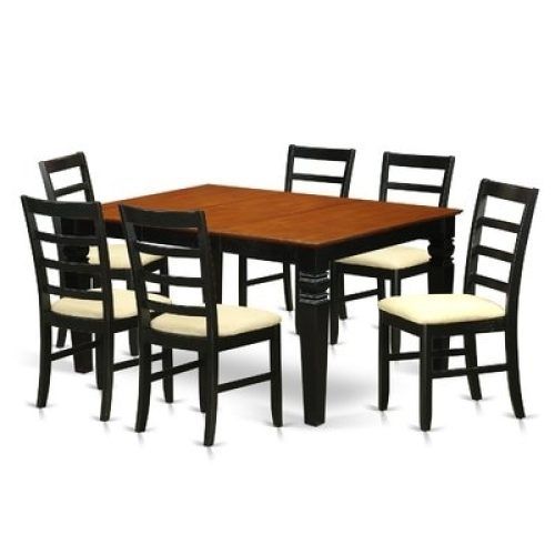 Chandler 7 Piece Extension Dining Sets With Fabric Side Chairs (Photo 14 of 20)