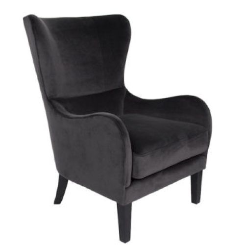 Caira Black Upholstered Arm Chairs (Photo 6 of 20)