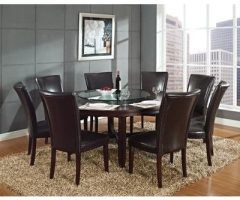 20 Photos Caden 5 Piece Round Dining Sets with Upholstered Side Chairs