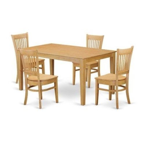 Combs 5 Piece 48 Inch Extension Dining Sets With Pearson White Chairs (Photo 3 of 20)
