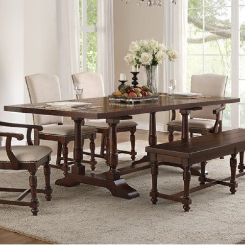 Laconia 7 Pieces Solid Wood Dining Sets (Set Of 7) (Photo 18 of 20)
