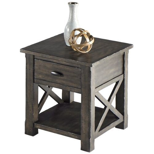 Rustic Gray End Tables (Photo 7 of 20)