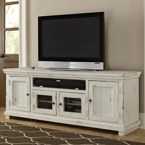 Rustic Grey Tv Stand Media Console Stands For Living Room Bedroom (Photo 8 of 20)