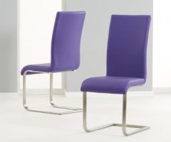  Best 20+ of Purple Faux Leather Dining Chairs
