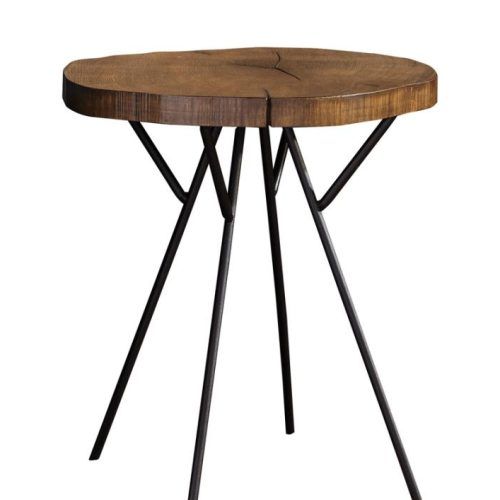 Metal Legs And Oak Top Round Coffee Tables (Photo 15 of 20)
