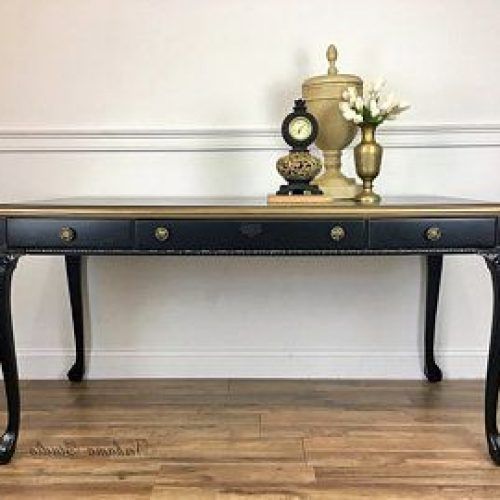 Antique White Black Console Tables (Photo 17 of 20)