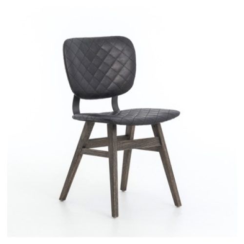 Quilted Black Dining Chairs (Photo 11 of 20)