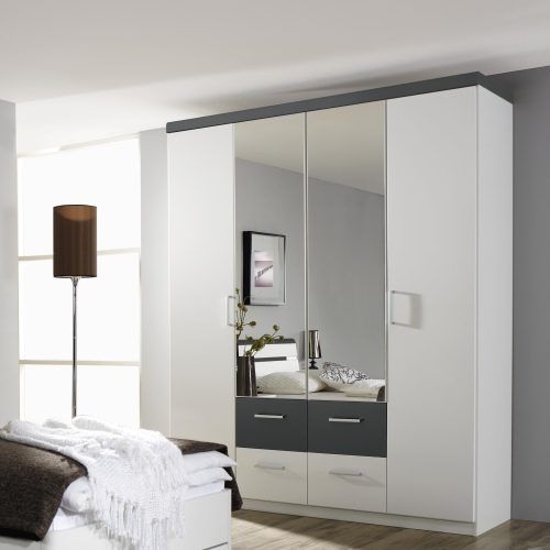 4 Door Wardrobes With Mirror And Drawers (Photo 2 of 20)