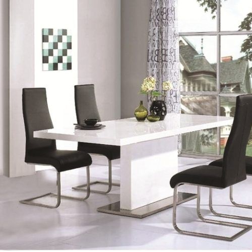 Black Gloss Dining Furniture (Photo 14 of 20)