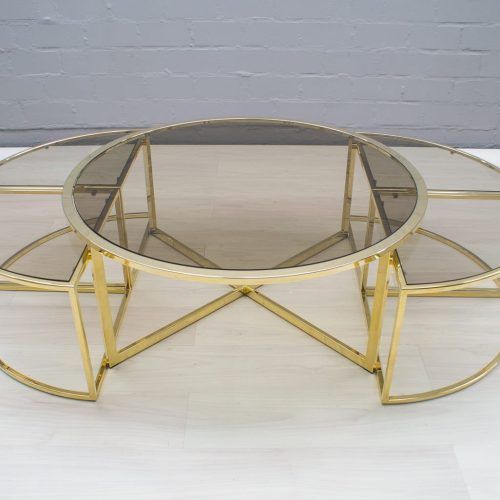 Antique Gold Nesting Coffee Tables (Photo 4 of 20)