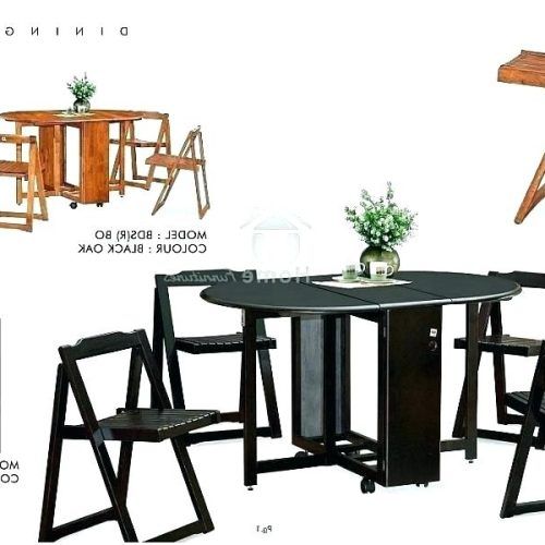 Black Folding Dining Tables And Chairs (Photo 8 of 20)
