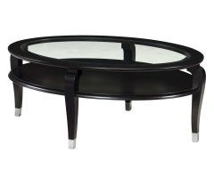 20 Collection of Black Oval Coffee Tables