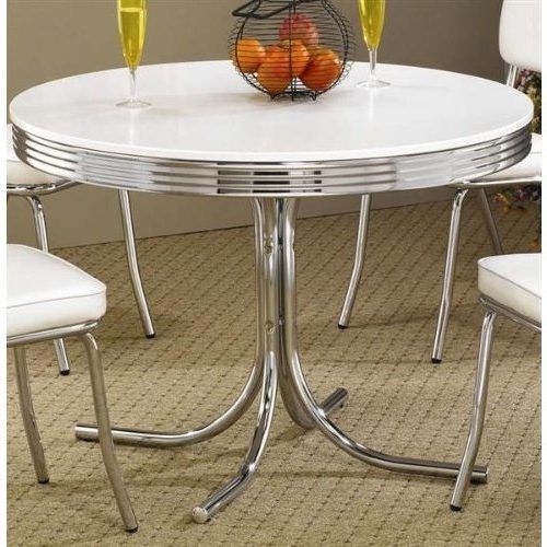Chrome Metal Dining Tables (Photo 17 of 20)