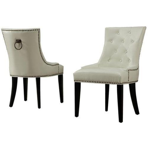Cream Leather Dining Chairs (Photo 14 of 20)