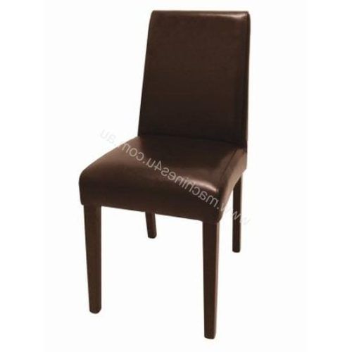 Dark Brown Leather Dining Chairs (Photo 6 of 20)