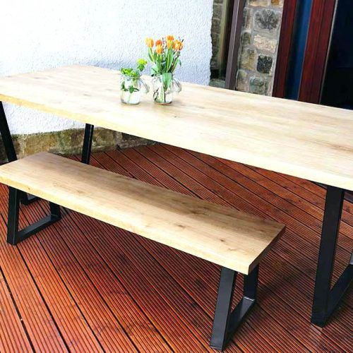 Dining Tables With Metal Legs Wood Top (Photo 17 of 20)