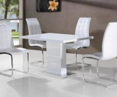 20 Collection of Gloss Dining Tables and Chairs
