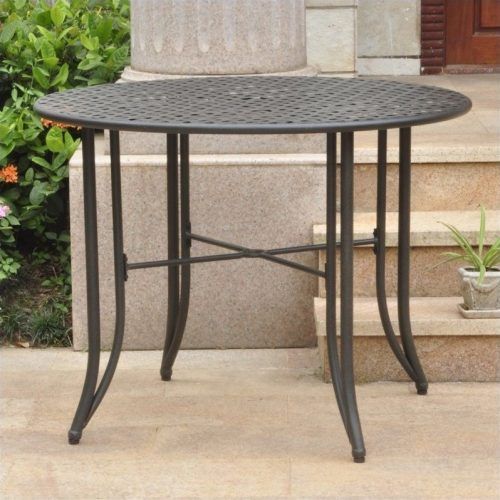 Deonte 38'' Iron Dining Tables (Photo 7 of 20)