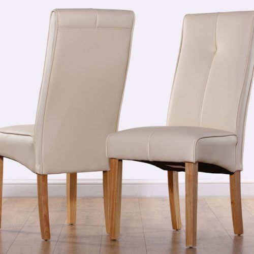 Oak Leather Dining Chairs (Photo 6 of 20)
