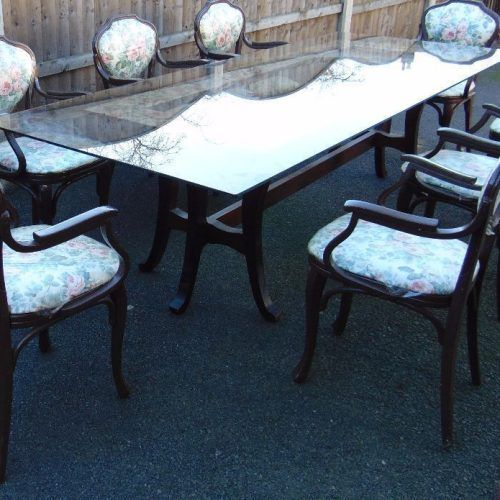 Retro Glass Dining Tables And Chairs (Photo 13 of 20)