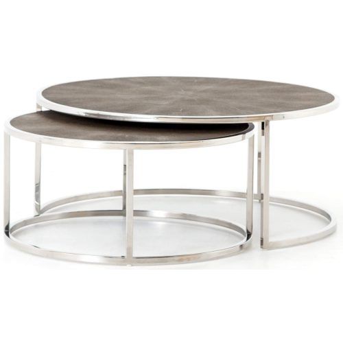 Silver Stainless Steel Coffee Tables (Photo 3 of 20)