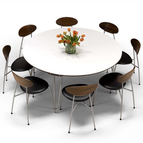 White Circular Dining Tables (Photo 12 of 20)