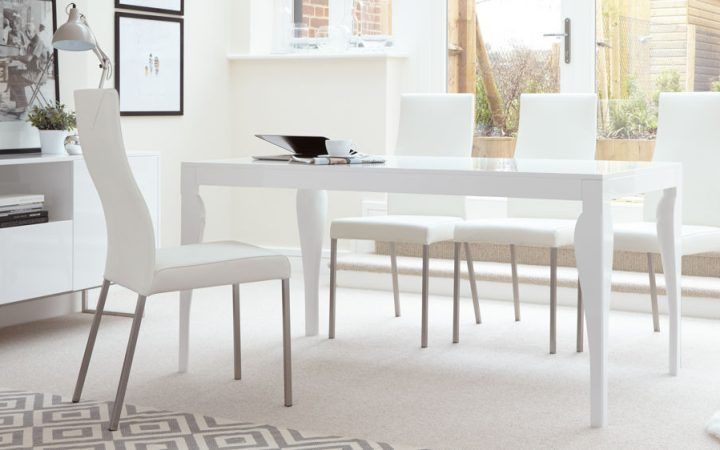 2024 Best of White Gloss Dining Tables and 6 Chairs