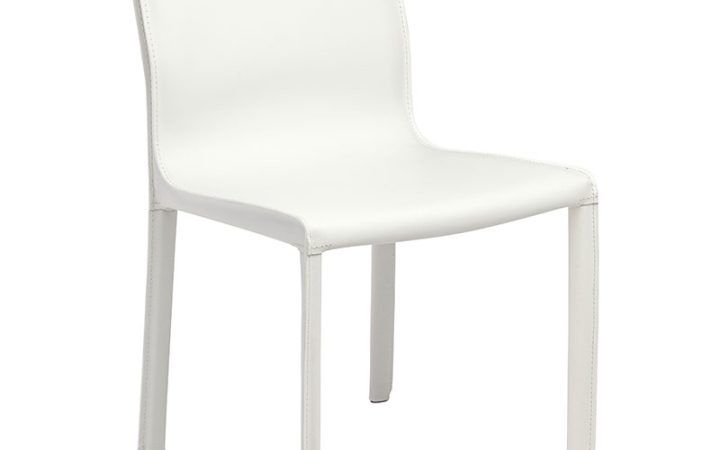 20 Best Collection of White Leather Dining Chairs