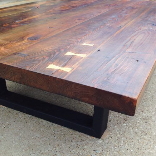 Reclaimed Pine & Iron Coffee Tables (Photo 6 of 20)