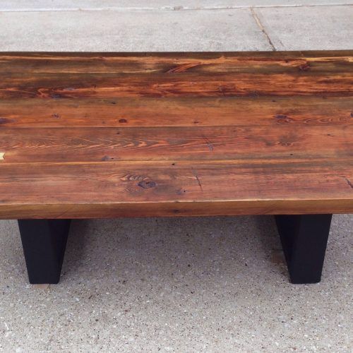 Reclaimed Pine & Iron Coffee Tables (Photo 5 of 20)