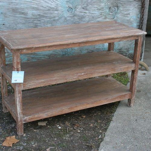 Reclaimed Wood Console Tables (Photo 5 of 20)