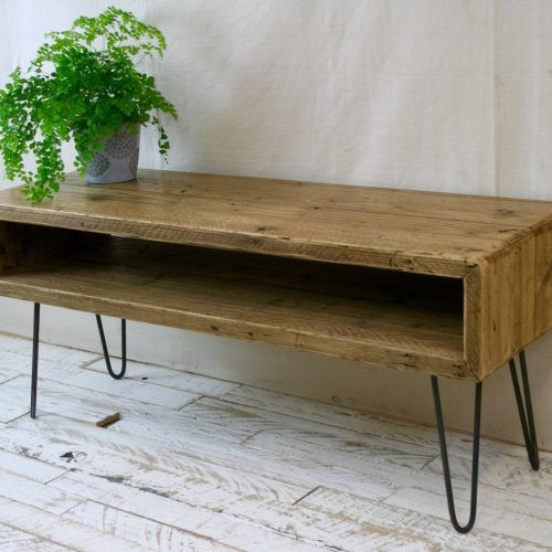 Industrial Tv Stands With Metal Legs Rustic Brown (Photo 1 of 20)