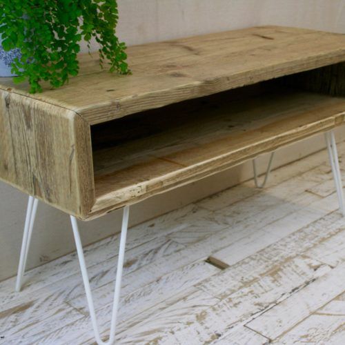 Industrial Tv Stands With Metal Legs Rustic Brown (Photo 7 of 20)