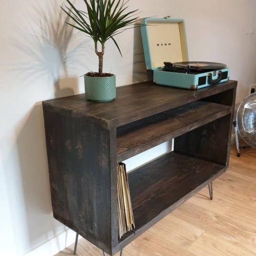 Industrial Tv Stands With Metal Legs Rustic Brown (Photo 5 of 20)