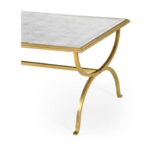 Geometric Glass Top Gold Coffee Tables (Photo 8 of 20)