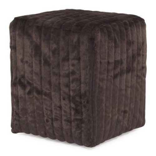 Red Fabric Square Storage Ottomans With Pillows (Photo 11 of 20)