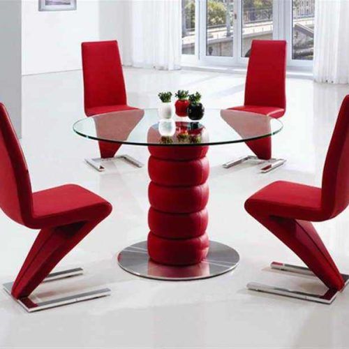 Red Dining Table Sets (Photo 8 of 20)