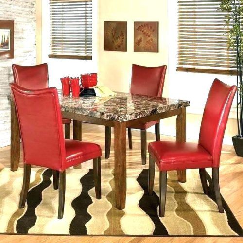 Red Dining Table Sets (Photo 13 of 20)