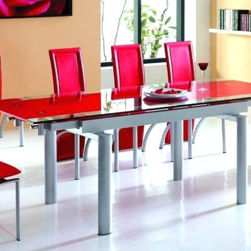 Red Dining Table Sets (Photo 6 of 20)
