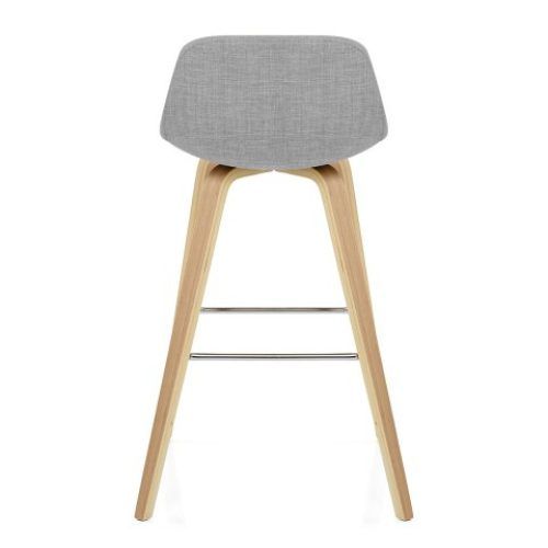 Gray Chenille Fabric Accent Stools (Photo 18 of 20)