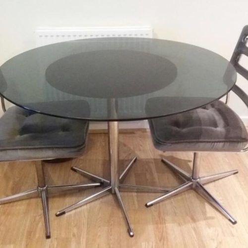 Retro Glass Dining Tables And Chairs (Photo 6 of 20)